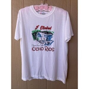 Vintage Jamaica Dunns River Falls T- shirt Single Stitch Ocho Rios Large 80’s